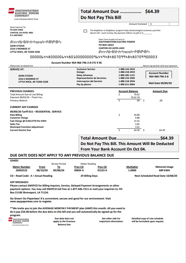  Minol USA business utility bill 